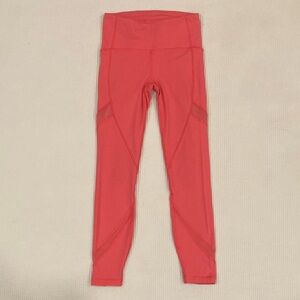 Lululemon Athletica Pink Leggings High-Rise Moisture-Wicking